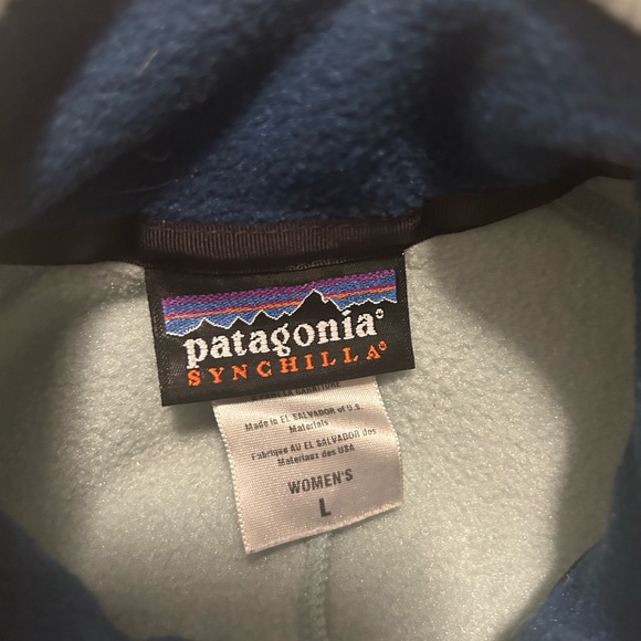 Women’s Patagonia vest fleece light blue - Picture 2 of 4